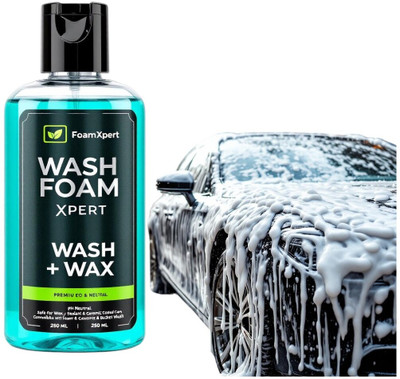 WashFoamXpert Car Wash Shampoo - Shine Boost, pH Neutral, Rich Foam WashPrime Car Washing Liquid(250 ml)