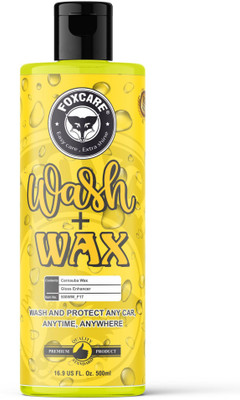 FOXCARE WASH +WAX - AUTO WASH SHAMPOO Car Washing Liquid(500 ml)