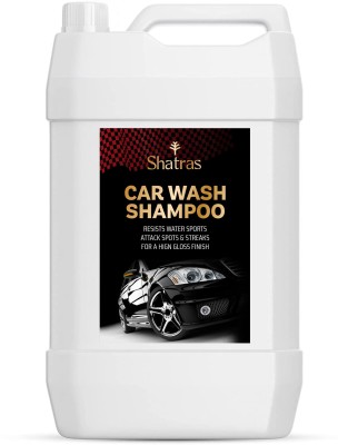 Shatras 3X Extra Shine Foam Carwash Shampoo| Highly Concentrate Car Wash Foaming Liquid Car Washing Liquid(5000 ml)