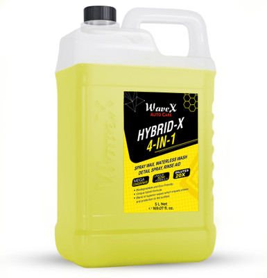 Wavex Hybrid Waterless Car Washing Concentrate- Serves as Quick Detailer, Waterless Wash and Spray Wax Car Washing Liquid(5000 ml)