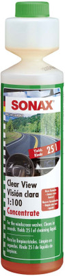 Sonax Clear View Windshield Washer 1:100 Concentrate | Removes Tough Stains & Dirt Car Washing Liquid(250 ml)