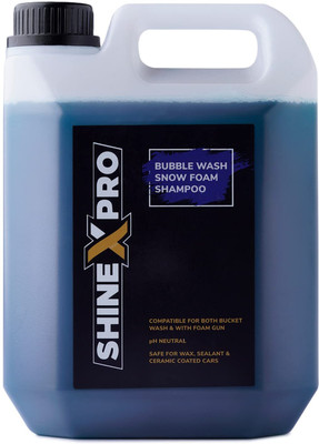 ShineXPro Car Wash Shampoo Concentrate - Shine Enhancing Formula, Thick Foam, pH Neutral Car Washing Liquid(2700 ml)