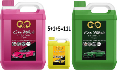 QnQLifeStyle Car wash Shampoo with Extra Foaming for Care & Cleaning rose flower Car Washing Liquid(11000 ml)