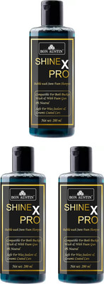 Bon Austin Shine X Pro Bubble Wash Snow Foam Car Shampoo (3x200ml) Car Washing Liquid(600 ml)