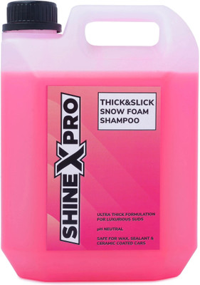 ShineXPro Car Wash Shampoo Concentrate - Thick Foam, Shine Enhancing Formula, pH Neutral Car Washing Liquid(2700 ml)