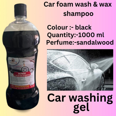bongoproduction wash and wax car wash shampoo Car Washing Liquid(1000 ml)