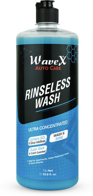 Wavex Rinseless Wash RTU – Eco-Friendly Car Wash Without Hose or Running Water Car Washing Liquid(1000 ml)