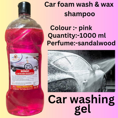 bongoproduction wash and wax car wash shampoo Car Washing Liquid(1000 ml)