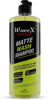 Wavex Matte Wash Bike And Car Shampoo 1 ltr | Foaming Shampoo For Matte Bikes and Cars| Car Washing Liquid(1000 ml)