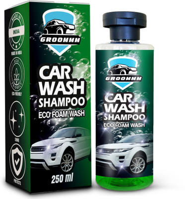 Groommm Car Wash Foam Shampoo (250ML) - Highly Concentrated | Snow Foam Car Shampoo Car Washing Liquid(250 ml)