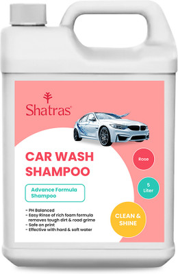 Shatras Car Wash Shampoo , Best Foaming For Car Care and Cleaning Liquid Car Washing Liquid(5000 ml)