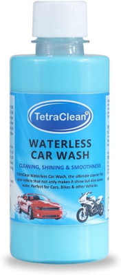 TetraClean Waterless Car Wash I Dry car wash liquid I Hybrid Waterless Wash & Wax Car Washing Liquid(250 ml)
