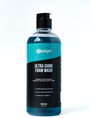 Spiegel Ultra Shine Foam Wash Shampoo – Streak-Free, High-Foam Formula for Glossy Finish Car Washing Liquid(500 ml)