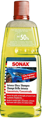 Sonax Intense Gloss Shampoo with Extra Foam for Shine Premium Dirt Removing Car Washing Liquid(1000 ml)