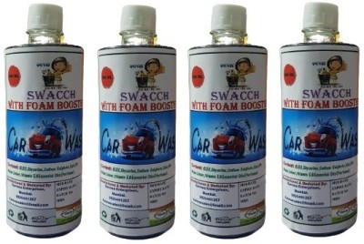 swacch CAR WASH WITH FOAM BOOSTER 500ML (PACK OF 4) Car Washing Liquid(2000 ml)