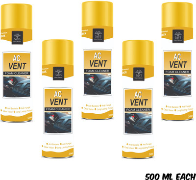 SAPI'S AC Vent Foam Cleaner Odor Neutralizer Spray Pack of 5(2500 ml)