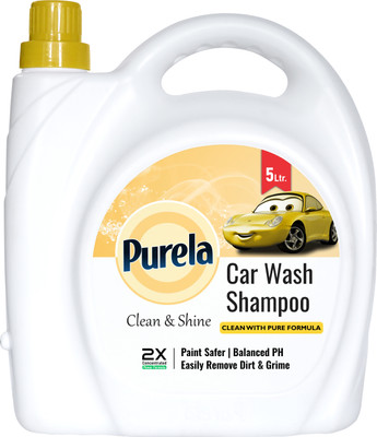 PURELA Car Wash Shampoo, High Foaming Shampoo For Extra Shine Car Washing Liquid(5000 ml)