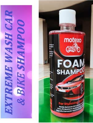 MOTEXO Wonder washing foam blaster bike shampoo Car Washing Liquid(500 ml)