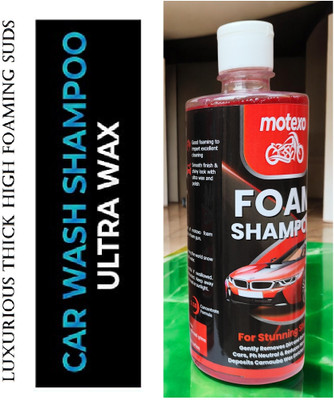 MOTEXO Wonder washing foam blaster car & bike shampoo Car Washing Liquid(500 ml)