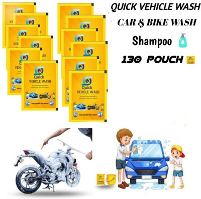 Quickliquid car wash shampoo sachet Car Washing Liquid(20 ml)