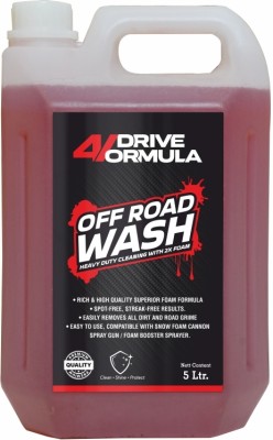 AUTO PICKUP 4 Drive Formula Off Road Wash Car Shampoo Heavy Duty Cleaning with 2x Foam (5 L) Car Washing Liquid(5000 ml)