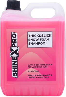 ShineXPro Car Wash Shampoo Concentrate - Thick Foam, Shine Enhancing Formula, pH Neutral Car Washing Liquid(5000 ml)