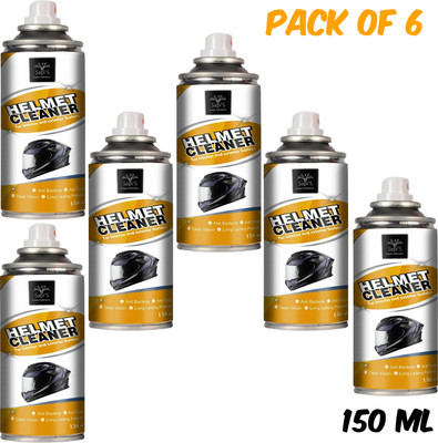 SAPI'S Helemt Washer 150ml Bike Helmet Foam Washer Spray Cleaner Pack of 6 Vehicle Interior Cleaner(900 ml)