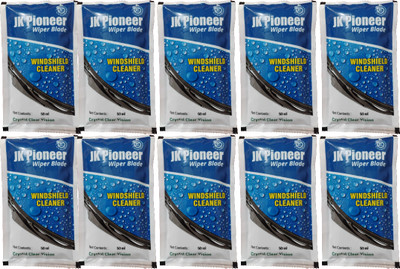 JK Fenner Windshield Washer Fluid Concentrate 50mlx10 Pack| Car Windshield Cleaner Sachets Car Washing Liquid(500 ml)