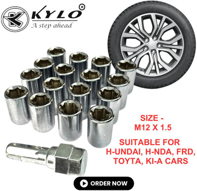 KYLO Premium Wheel Nut (M12 x 1.5) (12 Pcs) Wheel Studs
