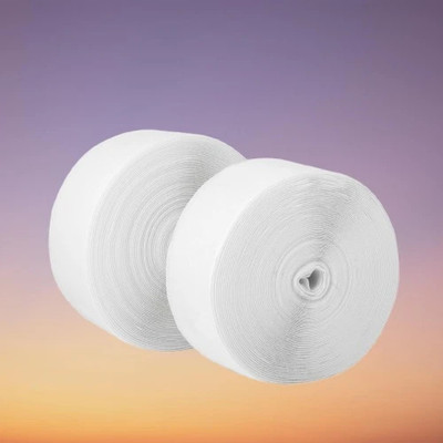 Welpro 100MM 25MTR NON ADHESIVE TAPE FOR SEWING CRAFT CLOTHES Sew-on Velcro(White)