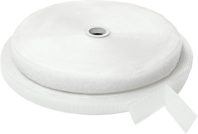 Welpro 25MM 5MTR NON ADHESIVE TAPE FOR NEW SEWING CRAFT CLOTHES Sew-on Velcro(White)