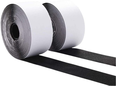 skyunion hook loop tape 5 mtr 25mm tape Stick-on Velcro(Black)
