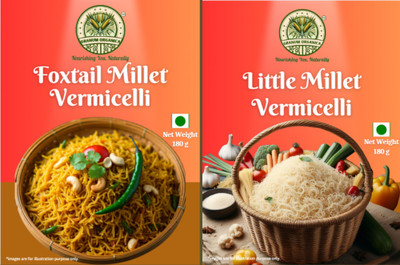 Granum Organica Foxtail/Little Millet  Combo Vermicelli 360 g(Plain)