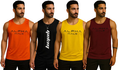 ELITE TRENDZZ Printed Men Round Neck Multicolor T-Shirt