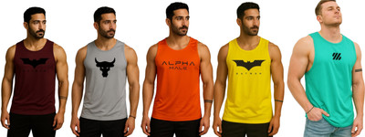 ELITE TRENDZZ Printed Men Round Neck Multicolor T-Shirt