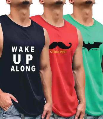 Bhadawar creations Typography Men Round Neck Multicolor T-Shirt