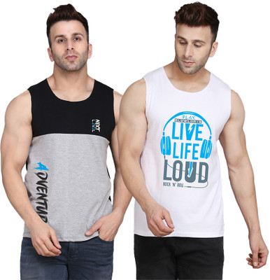 Cryptic Printed Men Scoop Neck Multicolor T-Shirt