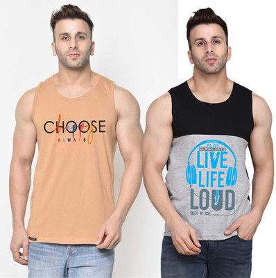 Cryptic Graphic Print Men Scoop Neck Multicolor T-Shirt