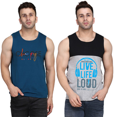 Cryptic Graphic Print Men Scoop Neck Multicolor T-Shirt