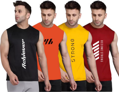 RMLKN Printed Men Round Neck Multicolor T-Shirt