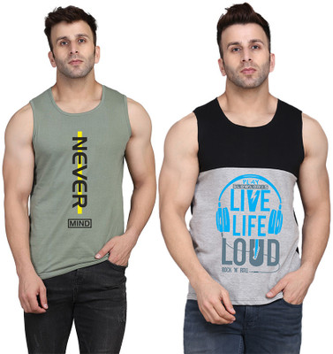 Cryptic Printed Men Scoop Neck Multicolor T-Shirt