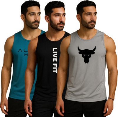 Shri Salasar Balaji Printed Men Round Neck Multicolor T-Shirt