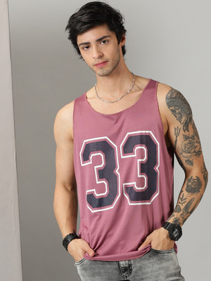 Diversify Typography Men Round Neck Pink T-Shirt