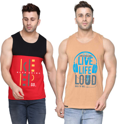 Cryptic Printed Men Scoop Neck Multicolor T-Shirt