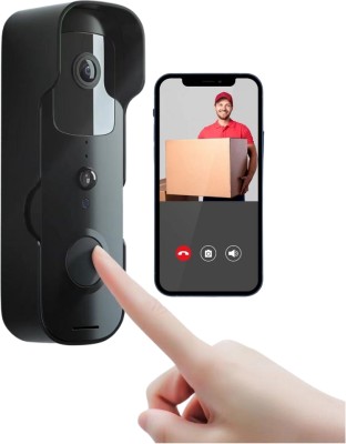 Safe'O'Buddy Smart WiFi Video Door bell Rechargeable Two Way Talk Night Video Door Phone Video Door Phone(Wireless Both Way)