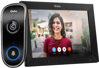 Qubo WiFi Door Bell Pro & Tab by HERO GROUP 3MP 1296p Instant Visitor Video Door Phone(Wireless Single Way)