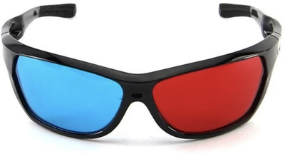 Lumens Movie books Magazine video Glasses (Red and Blue) Video Glasses(Black, Blue)