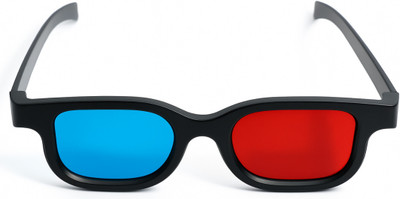 TRONICS INDIA Anaglyph Red Cyan 3D Glass RC-03-1pcs Video Glasses(MULTICOLOR WITH FREE 3D BOOKLET)