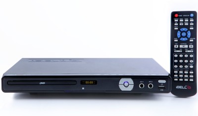 iBELL IBL3288 DVD Player with Built-in Amplifier & USB, LED Display & Surround Audio, 4 inch DVD Player(Black)