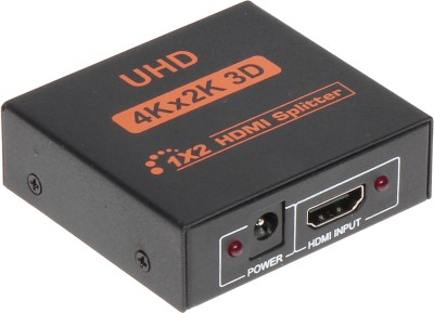 SDMINITEK UHD HDMI 1X2 Port | Bi-Directional Switch Splitter Manual HDMI Switch 2 Port 2 inch DVD Player(Black)